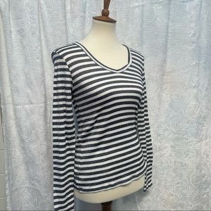 Michael Stars for Anthro Sparkly Striped Shirt